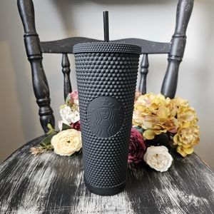 NEW Matte Black 2021 Fall Studded Starbucks Tumbler Limited Edition